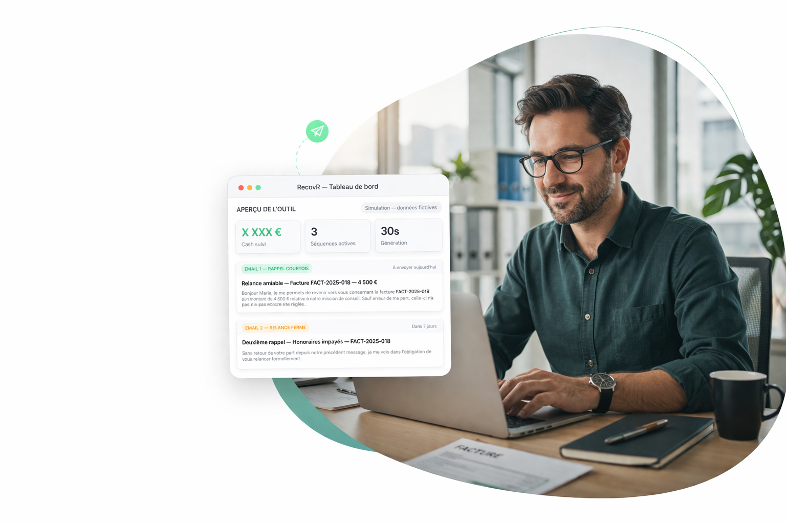 RecovR — Séquences de relance automatiques pour consultants
